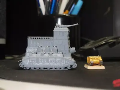 WAR-ENGINS of the Armageddon set 5 HQ Leviathan  3D print model