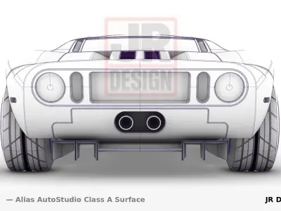 Classic sport US car Classe A  3D model