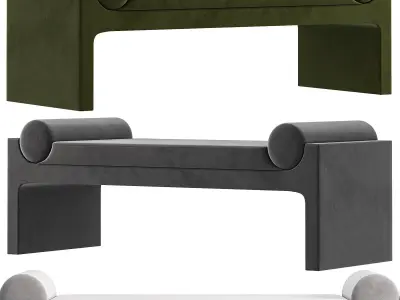 Bleecker Bench By Cocorepublic 3D model