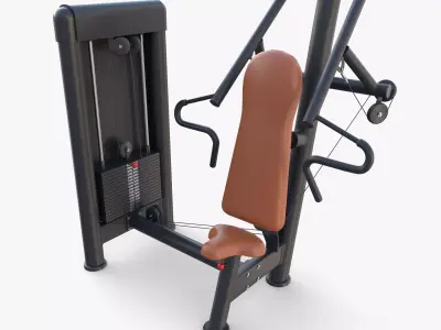 Inclined chest press machine  3D model