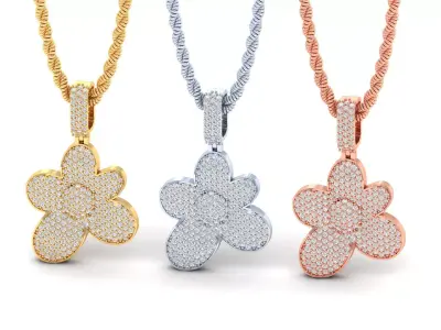 Flower Pendant  3D print model