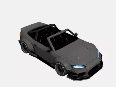 Urban Performance Sports Car Track Tuner Style 06 3D model