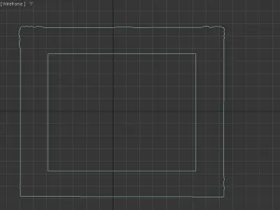Painting Frame Low-poly 3D model