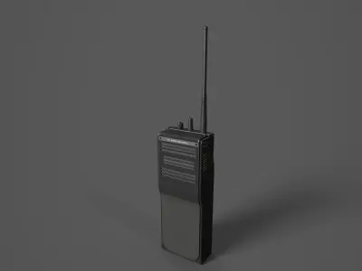 Police Radio Low-poly 3D model