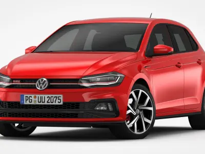 Volkswagen Polo GTI 2018 3D model