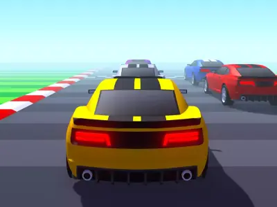 Dodge Challenger Look-Alike Arcade Racing 3D Model - Game Ready Low-poly 3D model