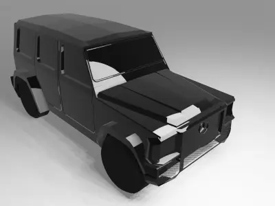 Mercedes Benz G63 in 8 formats including Blend OBJ stl and dea 3D model