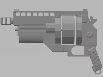 FHW Bolter Revolver Cosplay Blaster Free 3D print model