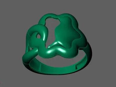 Plain Ring Women Ready STL 3DM Models Womens Rings 3D models 3D print model 2