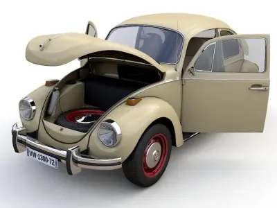 Volkswagen Super Beetle 1972 3D model