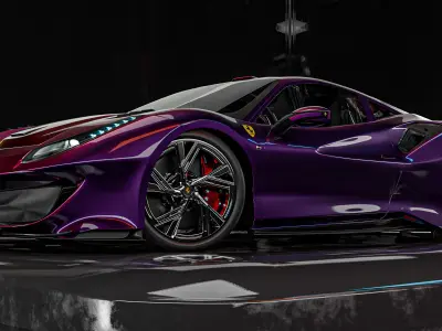 Ferrari 488 Pista 3D model
