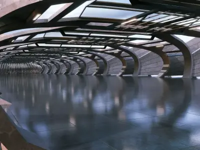 Vehicle Rendering Scene - Architectural Background - V1U7 3D model