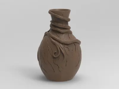 TREE ROOTS VASE 3D print model