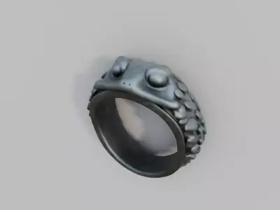 Frog Ring  Low-poly 3D model