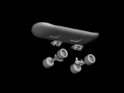  Skate 3D Model for printing STATIC Free 3D print model