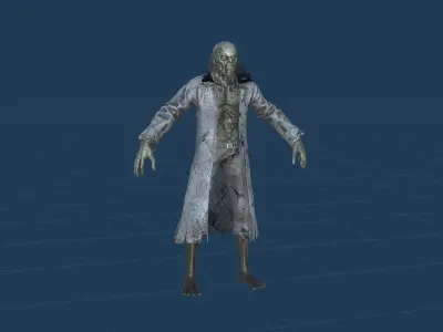 SuperZombie2 for pack Low-poly 3D model