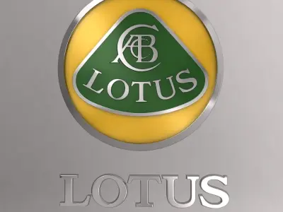 Lotus car logo keychain 3d model  3D model
