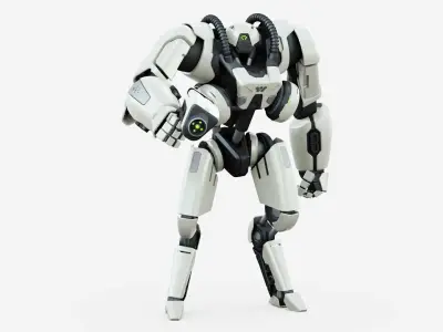 BATTLE DROID SYRIOS-E Rigged for Unreal Engine - Unity - MIXAMO 3D model