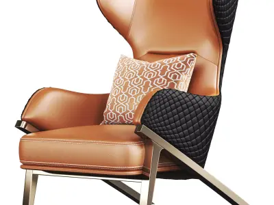 Luxury latest modern Armchair 3D model
