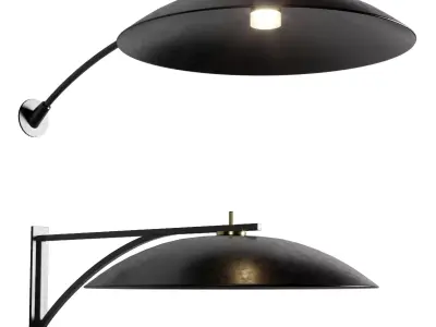 Saya Rakumba Wall Lamp Low-poly 3D model