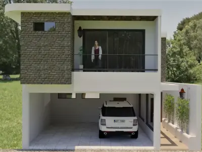 casa comercial 3D model