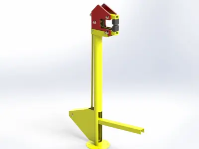 Shrinker-Stretcher machine for metal shaping 3D model