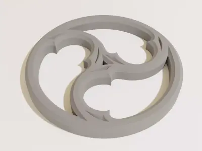 Gothic Ornament Decoration Low-poly 3D model