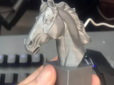horse head sculpture 3D print model