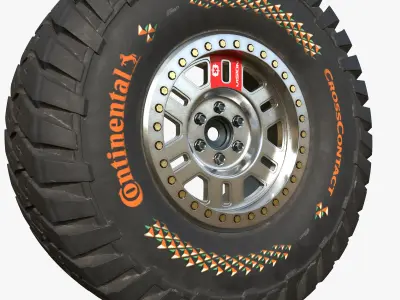 Tire Continental off road Extreme E 3D model