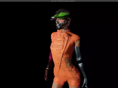 cyberpunk sgp1 unreal engine asset Low-poly 3D model
