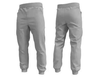Mens Sport Pants- Marvelous Designer 3D model