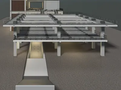 Industrial building 23i23 3D model