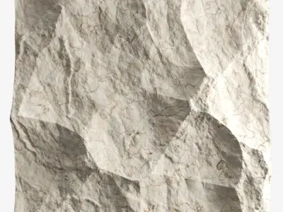 431-RockPanel piece of stone on wall 3D model
