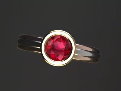  Vintage Cartier Ring 3D print model