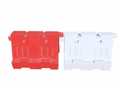 Traffic Barrier Low-poly 3D model