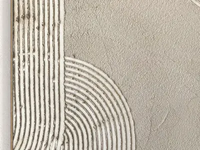 Plaster Two Photo Frame 243 Low-poly 3D model