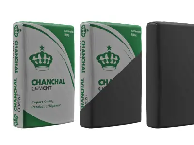 3d CEMENT BAG 3D model