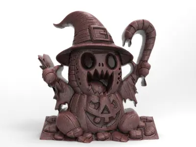 hallowen candy ghost decor  3D print model