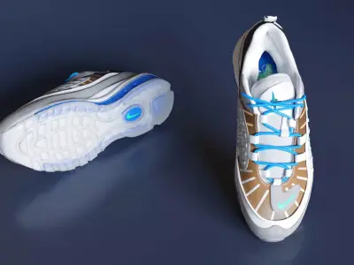 Sneaker Air Max 98 On-Air NYC Low-poly 3D model