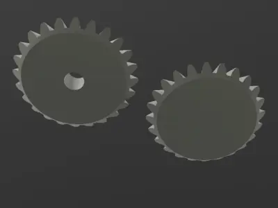 3M MODULE 24T BEVEL GEAR 1 TO 1 3D print model