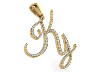 Ky Diamond Pendant 2798 3D print model