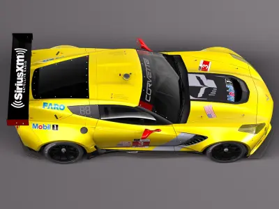 Chevrolet Corvette C7R 2015 3D model