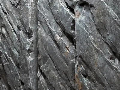 Slab stone wall n3 3D model