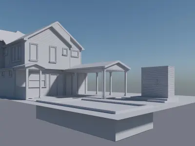 modern house 3D model