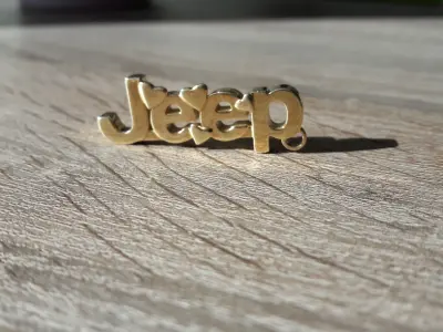 Jeep hearts keychain 3D print model