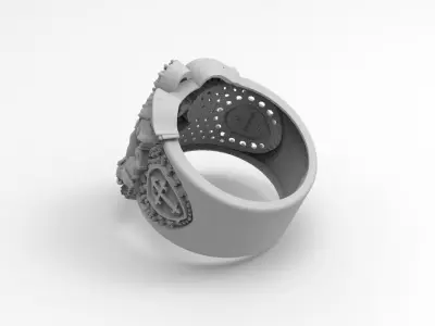 anillo san miguel arcangel  3D print model