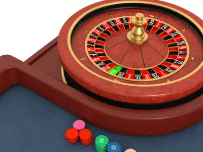 Roulette Table 3D model