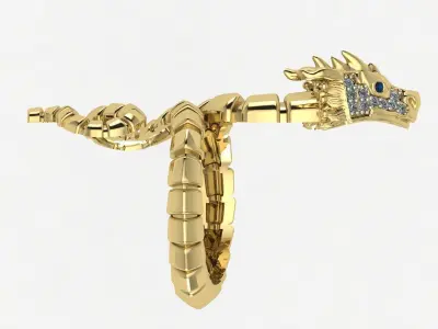 NEO WOMAN RING SPECIAL SERIES1 DRAGON 3D print model