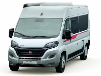 Fiat Ducato Pilote Motorhome camper Low-poly 3D model