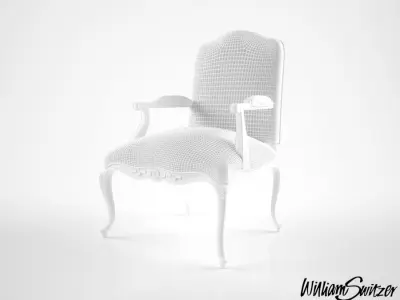 William Switzer French Regency chair 3D model